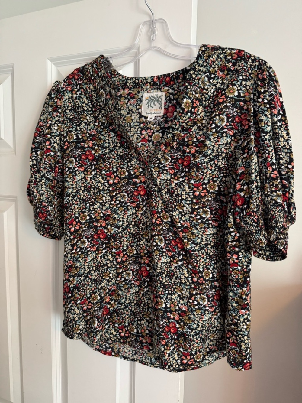 Citrus Floral Top- Medium